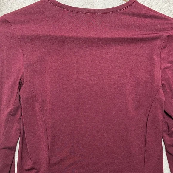 Women's Oneractive Mellow-soft Long Sleeve Top - Burgundy - Picture 4 of 4